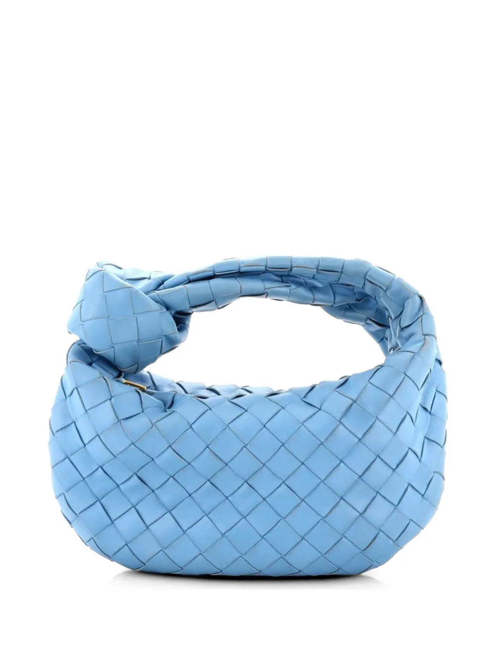 Bottega Veneta Pre-Owned BV Jodie Intrecciato Nappa Mini hobo bag - Blue | Farfetch Global
