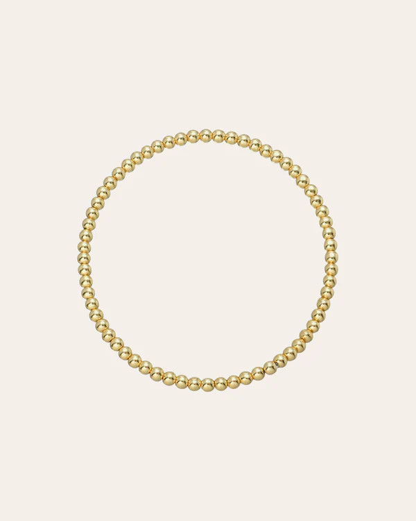 3mm Gold Bead Bracelet | Zoe Lev Jewelry