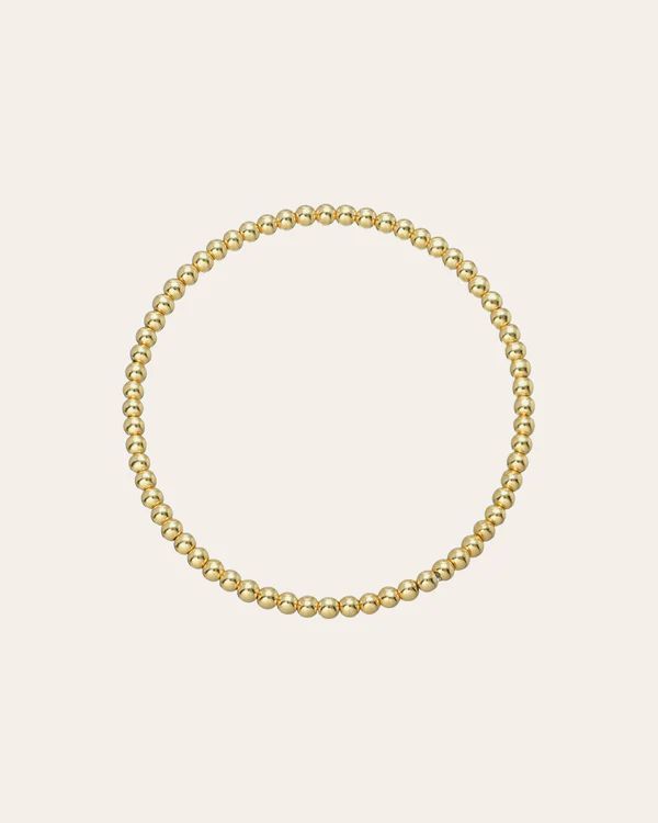 3mm Gold Bead Bracelet | Zoe Lev Jewelry