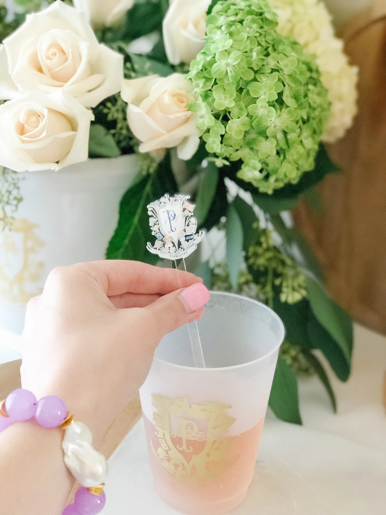 Watercolor Crest Acrylic Stir Sticks Set of 150 — Simply Jessica Marie | Simply Jessica Marie