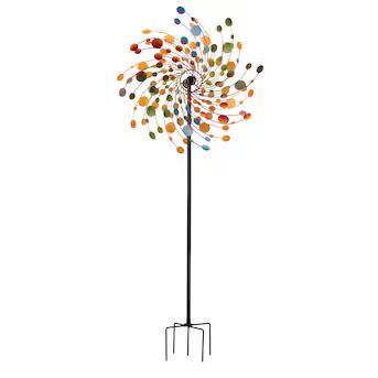 Regal Art & Gift Multi-Color Aluminum Wind Spinner with Wind Twister, 32-inch Length, 9.5-inch Wi... | Lowe's