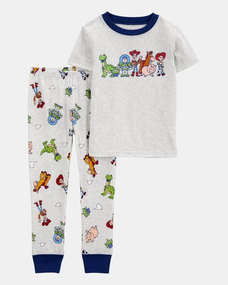 Toddler Boy Toy Story Snug Fit Cotton 2-Piece Pajamas - Heather | Carter's Inc