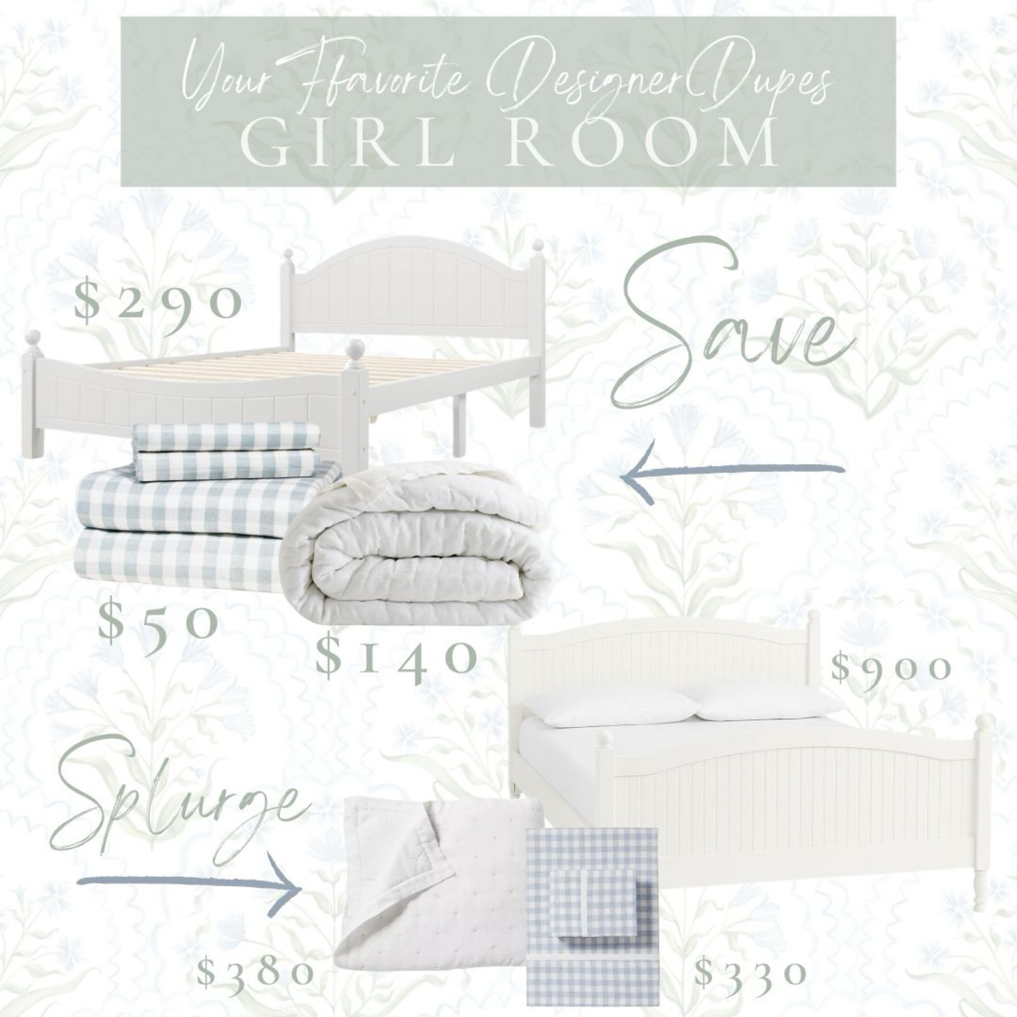 Designer Dupes // Girls Room // Bedding

#LTKKids #LTKFamily #LTKHome
