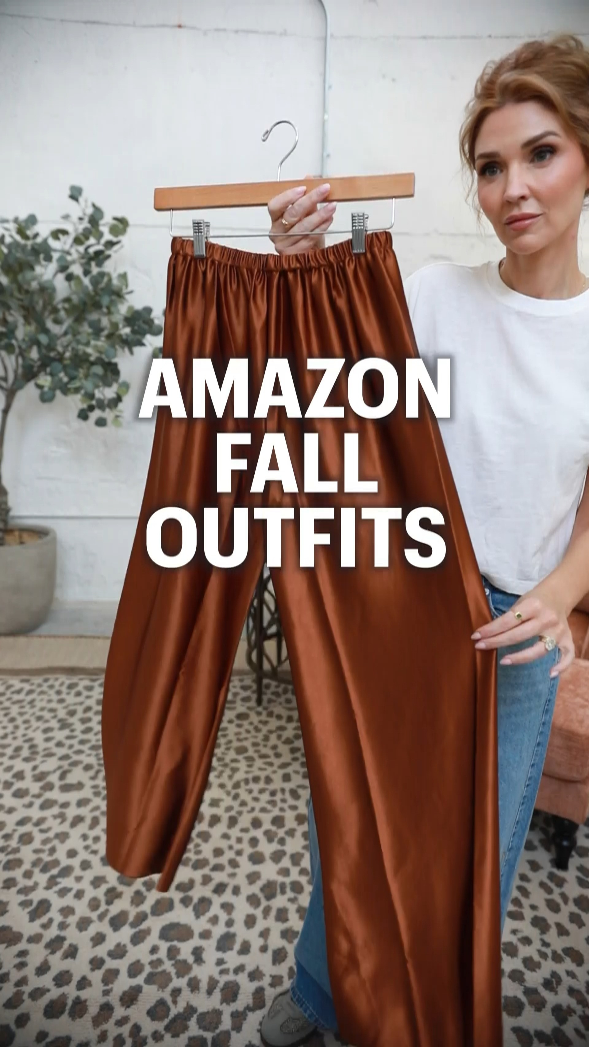 I love these satin pants from Amazon! They are a thicker material, don't wrinkle easily, have an elastic waistband, and come in 8 colors! Under $35! ❤️
#amazonfashion #founditonamazon 

 #LTKOver40 #LTKFindsUnder50 #LTKStyleTip