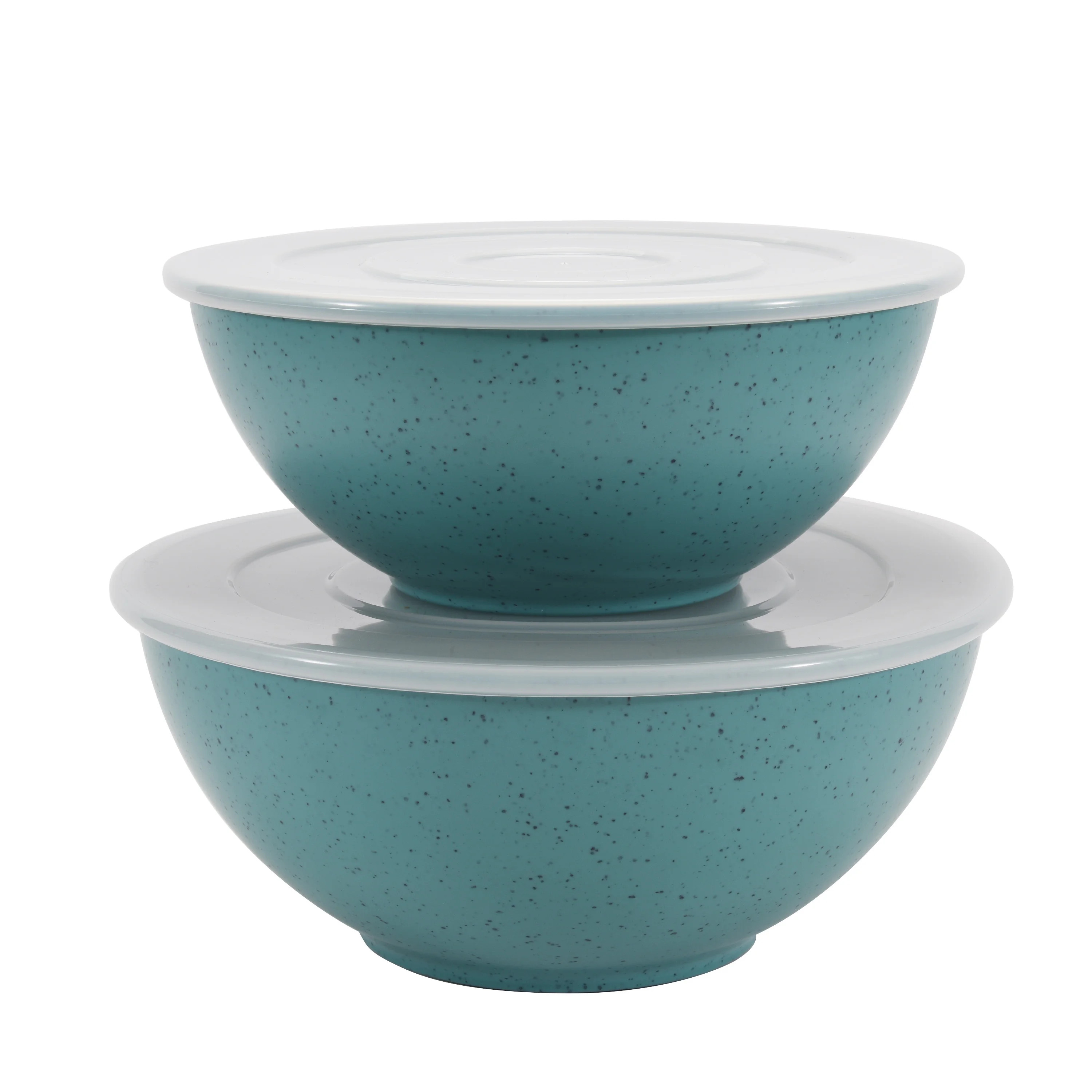 Mainstays 4-Piece Eco-Friendly Recycled Plastic Serve Bowl Set, Aqua Blue Slate - Walmart.com | Walmart (US)