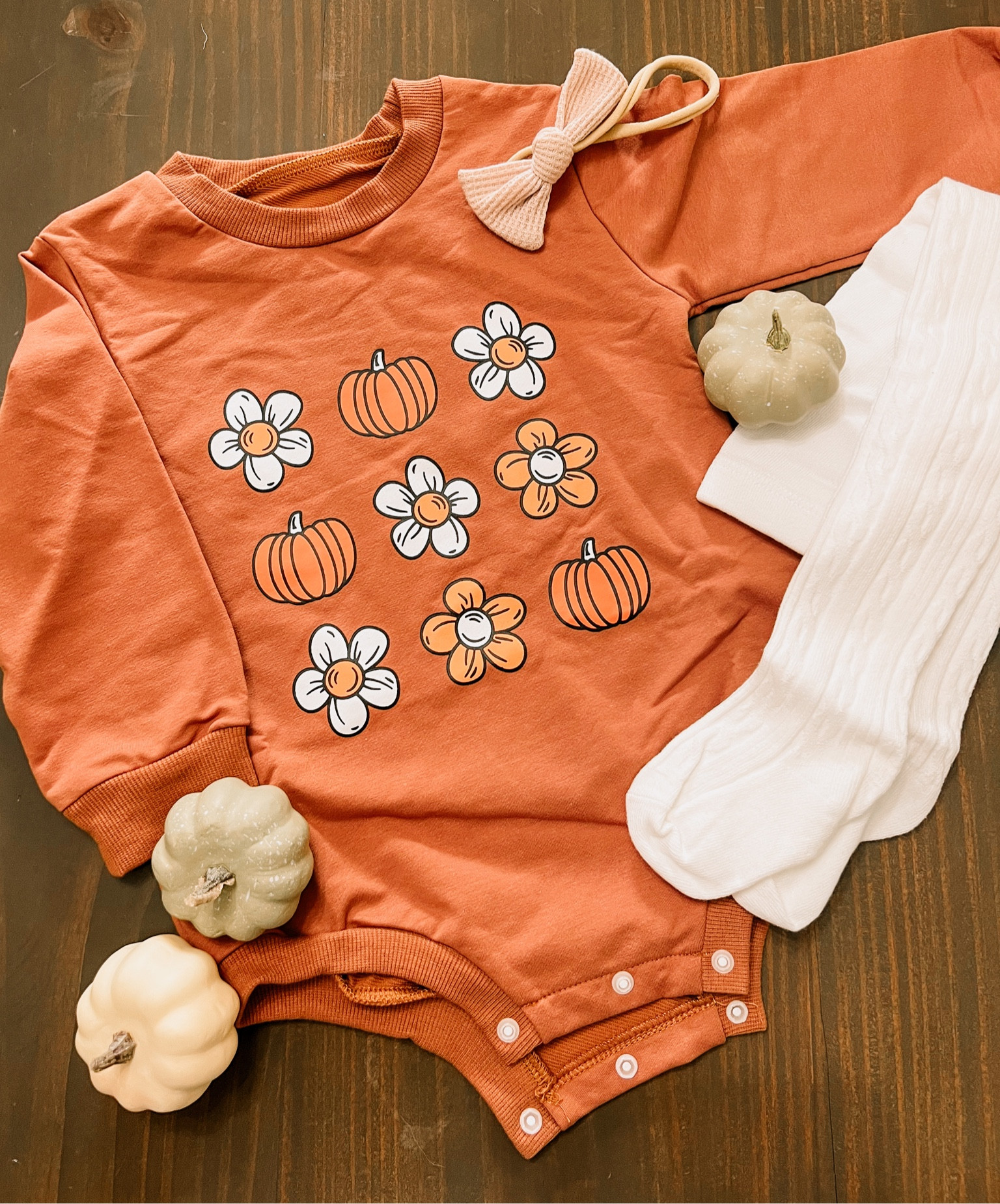ahh the cutest fall outfit for my Rilynn Jean! 🫶🏻🍂 can’t wait for her to wear this! 

long sleeve bubble onesie, Amazon | white tights, Shein | bow, Amazon 

#LTKkids #LTKbump #LTKSeasonal