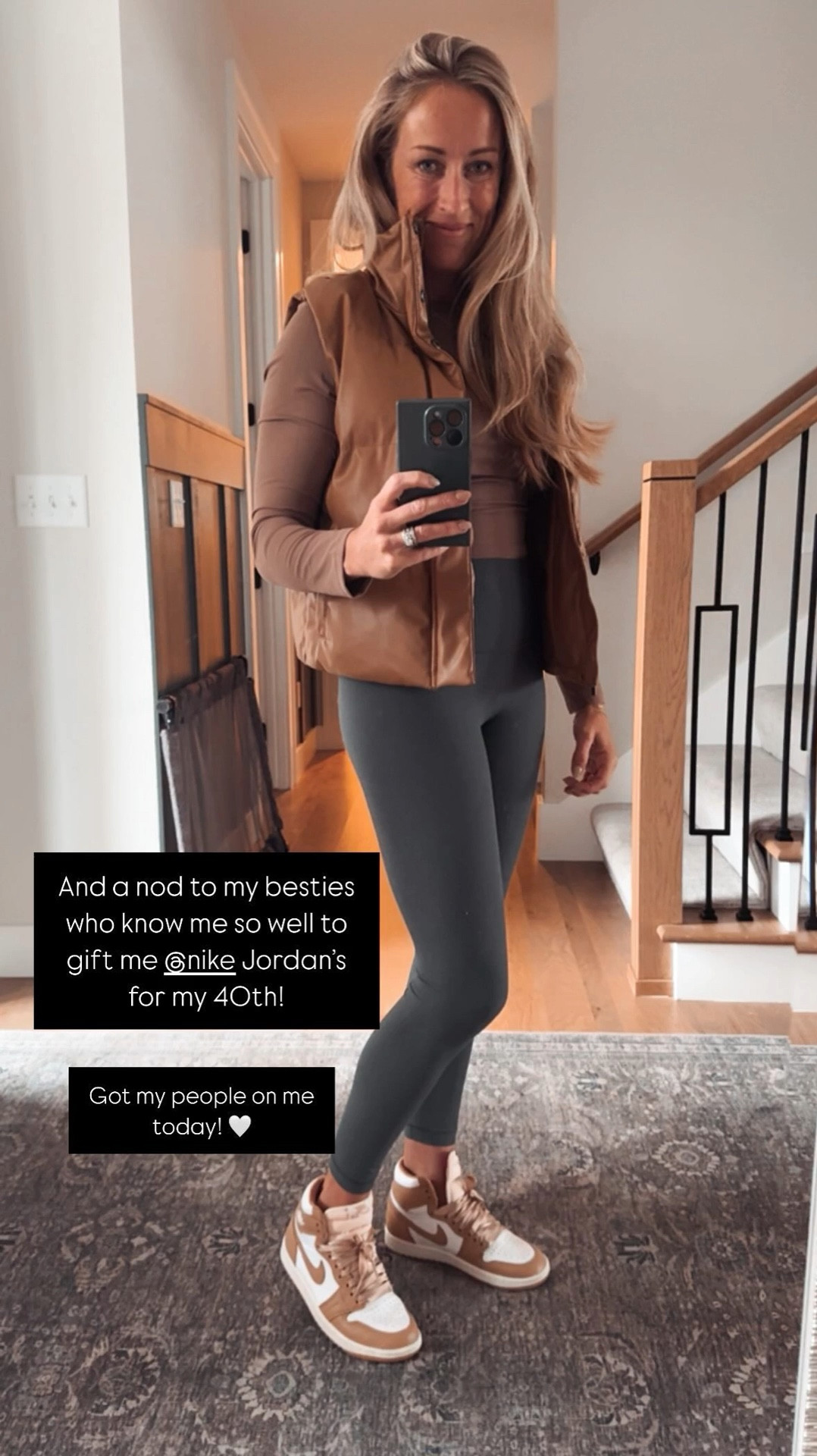 Comfy mom fit - loving my Target vest, Lululemon leggings and Amazon long sleeve!  I’m comfy but also feel put together. Win win! True to size - the tops are crop so you need high waisted!

#LTKActive #LTKFitness #LTKShoeCrush