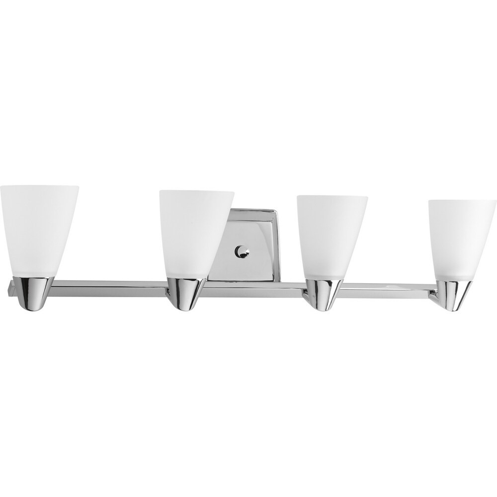 Progress Lighting Silvertone Rizu Collection 4-light Polished Chrome Bath Light (Rizu Collection 4-l | Bed Bath & Beyond