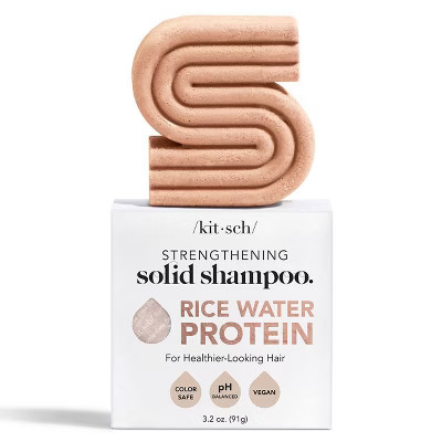 Kitsch Rice Water Protein Strengthening Solid Shampoo - 3.2oz | Target