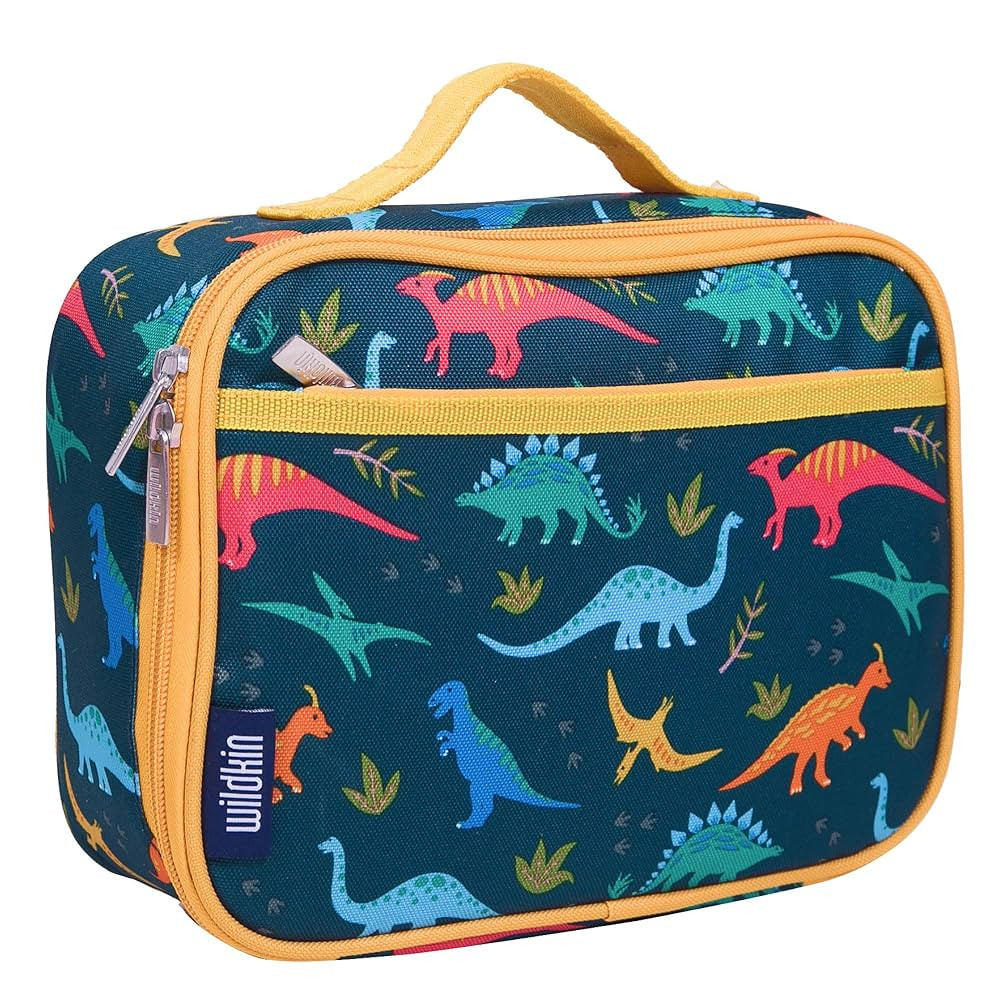 Wildkin Kids Insulated Lunch Box – Durable and Reusable for School & Travel - Jurassic Dinosaur... | Amazon (US)