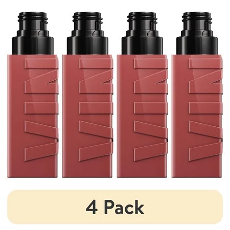 (4 pack) Maybelline Super Stay Vinyl Ink Longwear Liquid Lipstick Peppy 0.14 fl oz | Walmart (US)