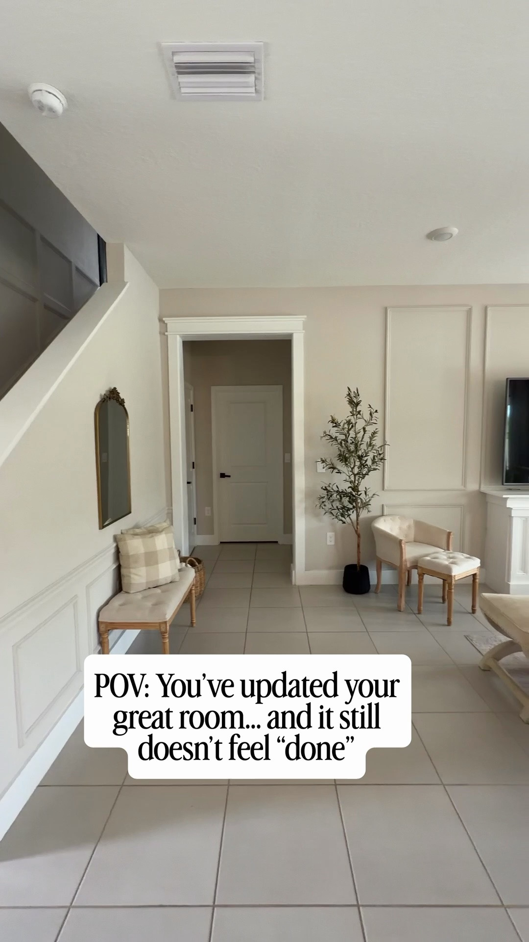 Anyone else have a great room that’s always a work in progress? 😅

We’ve made so many updates in this space—added a fireplace wall, upgraded to 1x6 baseboards, added trim details, and slowly layered in furniture and decor to make it feel more custom and lived in.

And yet… it still never feels “finished.” I think that’s just the reality with a space like this—it’s the heart of the home, so it’s always evolving with us.

#neutralhome #neutralhomedecor #modernorganic #homedecorideas #homedesign #diyhome #homeinspo #neutralaesthetic #livingroomdesign #greatroomdecor

#LTKHome