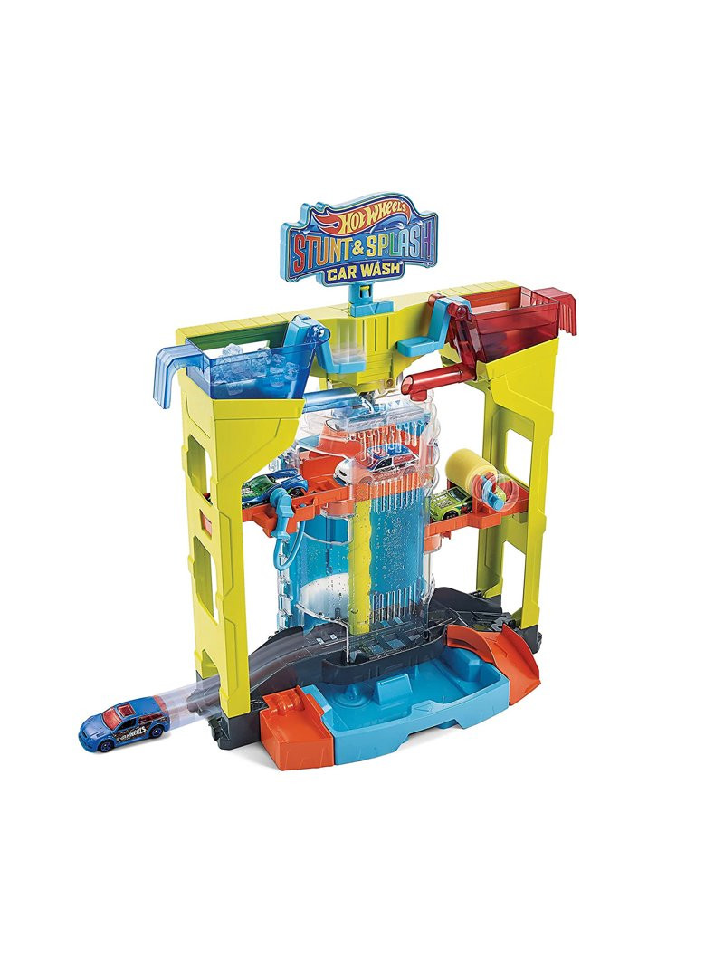 Mattel GRW37 Hot Wheels Stunt & Splash Car Wash Playset | Walmart (US)