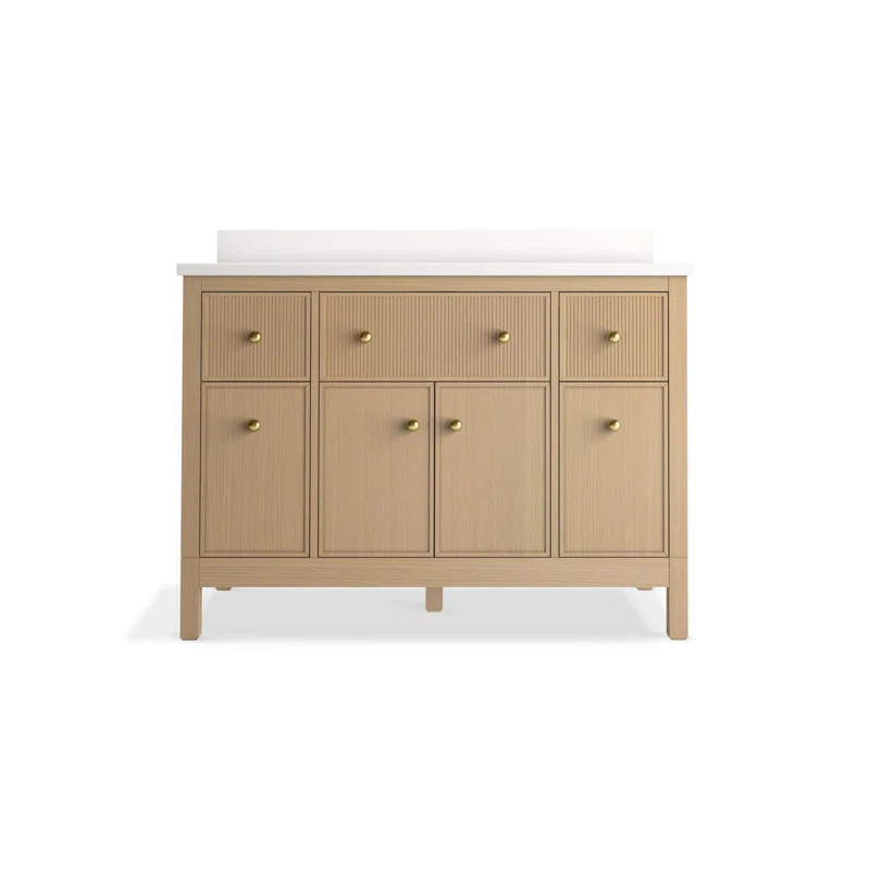 Malin By Studio McGee 48 in. Bathroom Vanity Cabinet With Sink And Quartz Top | Wayfair North America