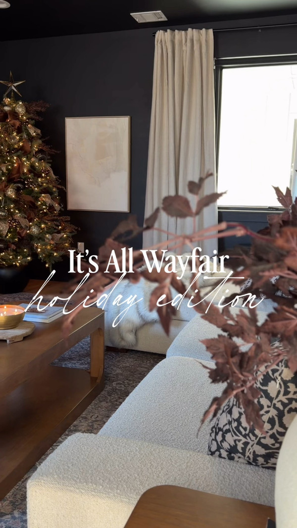 Cozy family room vibes are officially in full swing over here thanks to Wayfair!