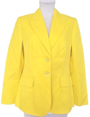 Vintage Escada Yellow Cotton Blend Jacket  Blazer 40 Made In Croatia M/L  | eBay | eBay US