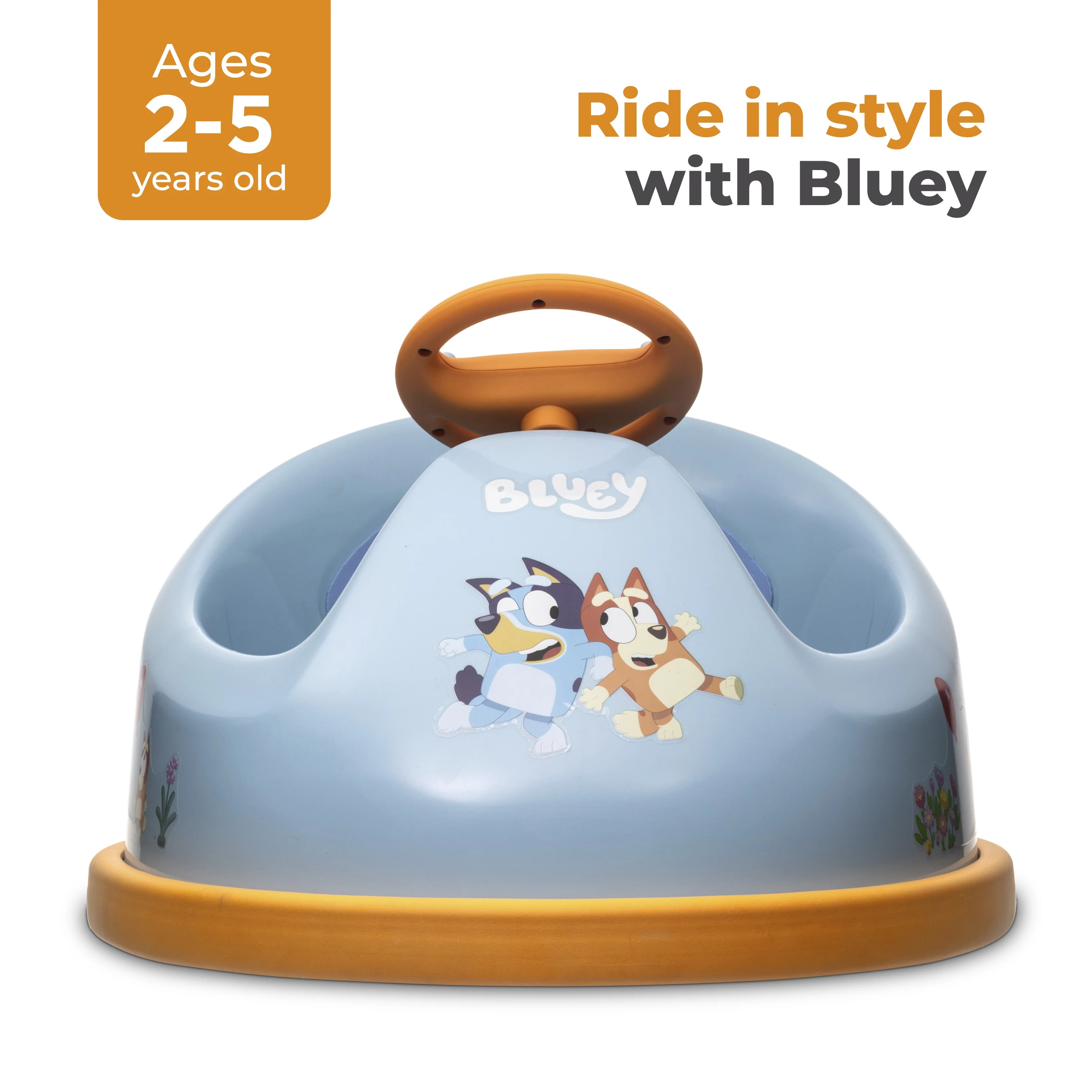 Bluey 6V Bumper Car, Battery Powered Ride on Toy with Remote for Kids Ages 1.5+, Blue | Walmart (US)