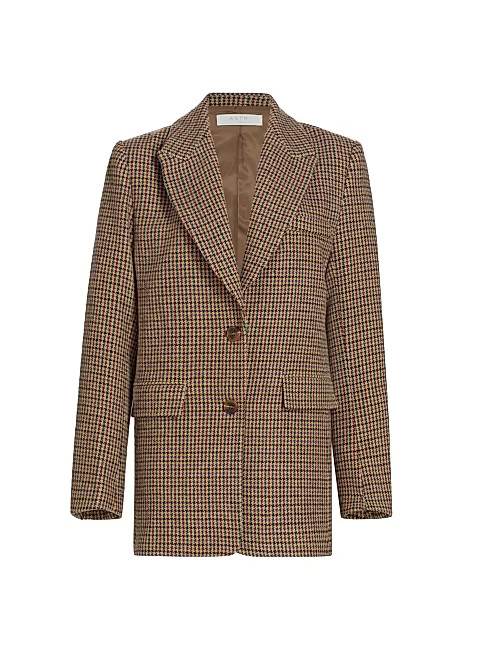 Pauline Houndstooth Elongated Blazer | Saks Fifth Avenue