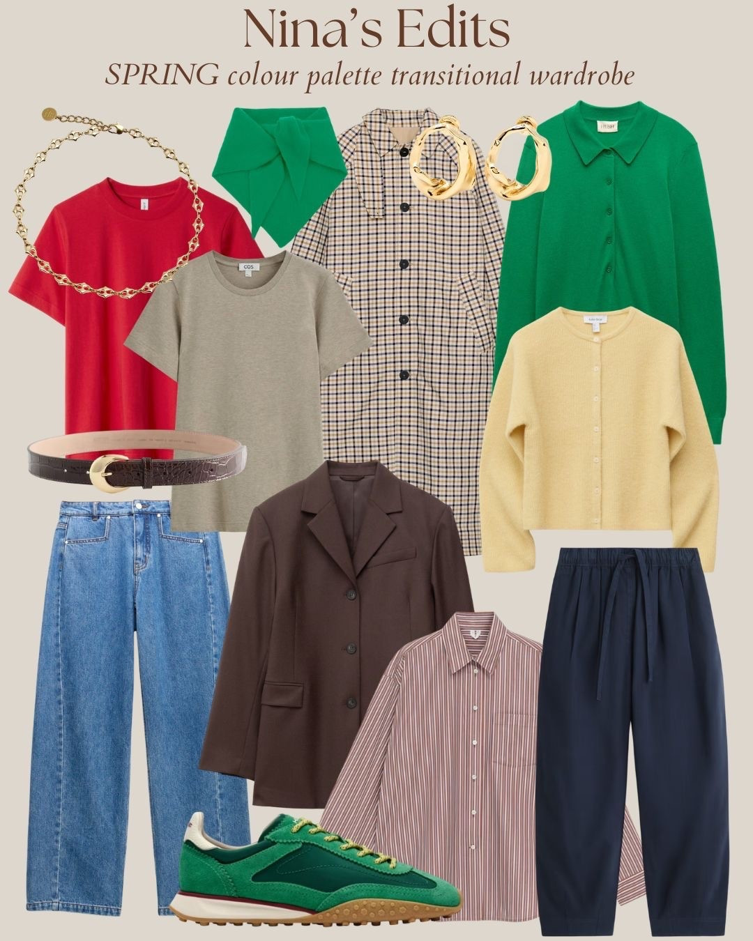 Capsule wardrobe for spring in a spring colour palette 

#LTKOver40