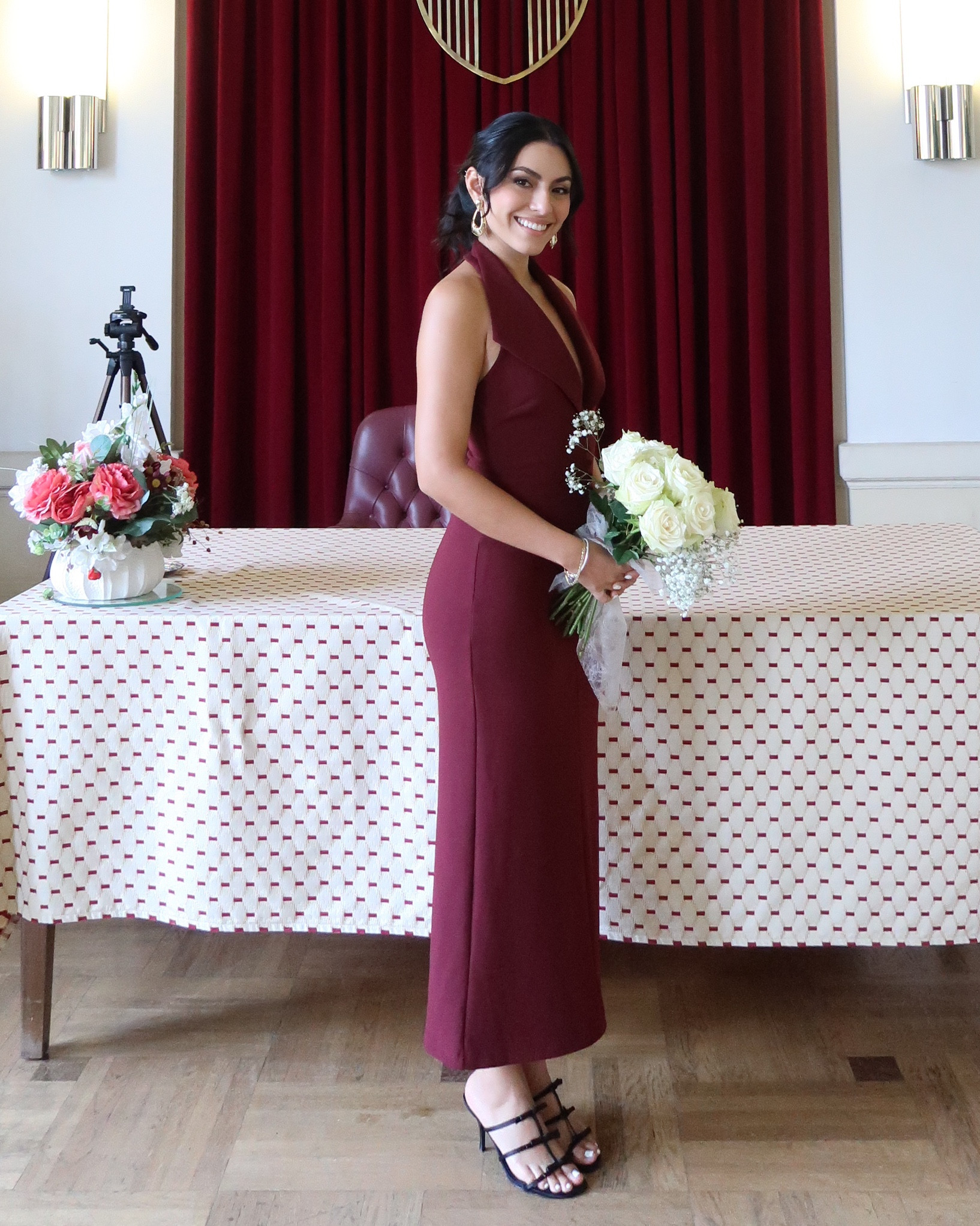El vestido que usé en mi boda civil 👰🏻💍
Sandalia Mng 😭💓 

#LTKpartywear #LTKwedding
