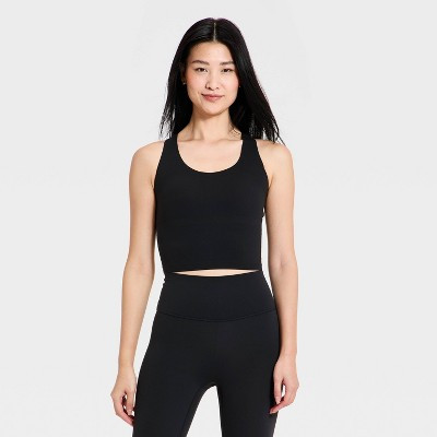 Women's Everyday Soft Racerback Tank Top - All In Motion™ Black XL | Target