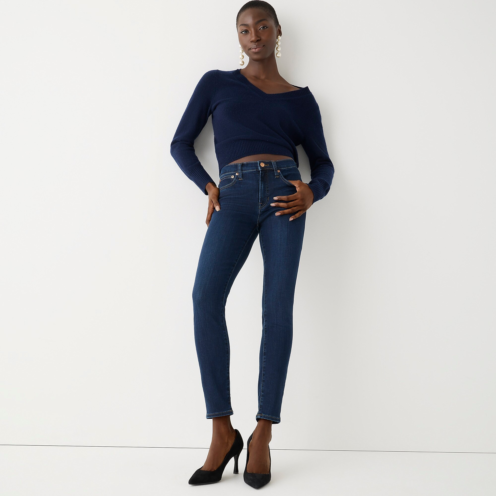 9" mid-rise toothpick jean in Point Lake wash | J. Crew US