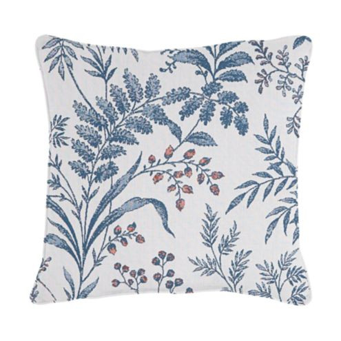 Marielle Sapphire Sunbrella Outdoor Pillow | Ballard Designs, Inc.