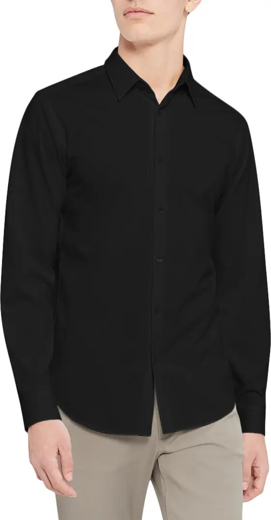 Sylvain ND Structure Knit Button-Up Shirt | Nordstrom