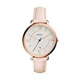 Fossil Women's Jacqueline Quartz Stainless Steel and Leather Watch | Amazon (US)