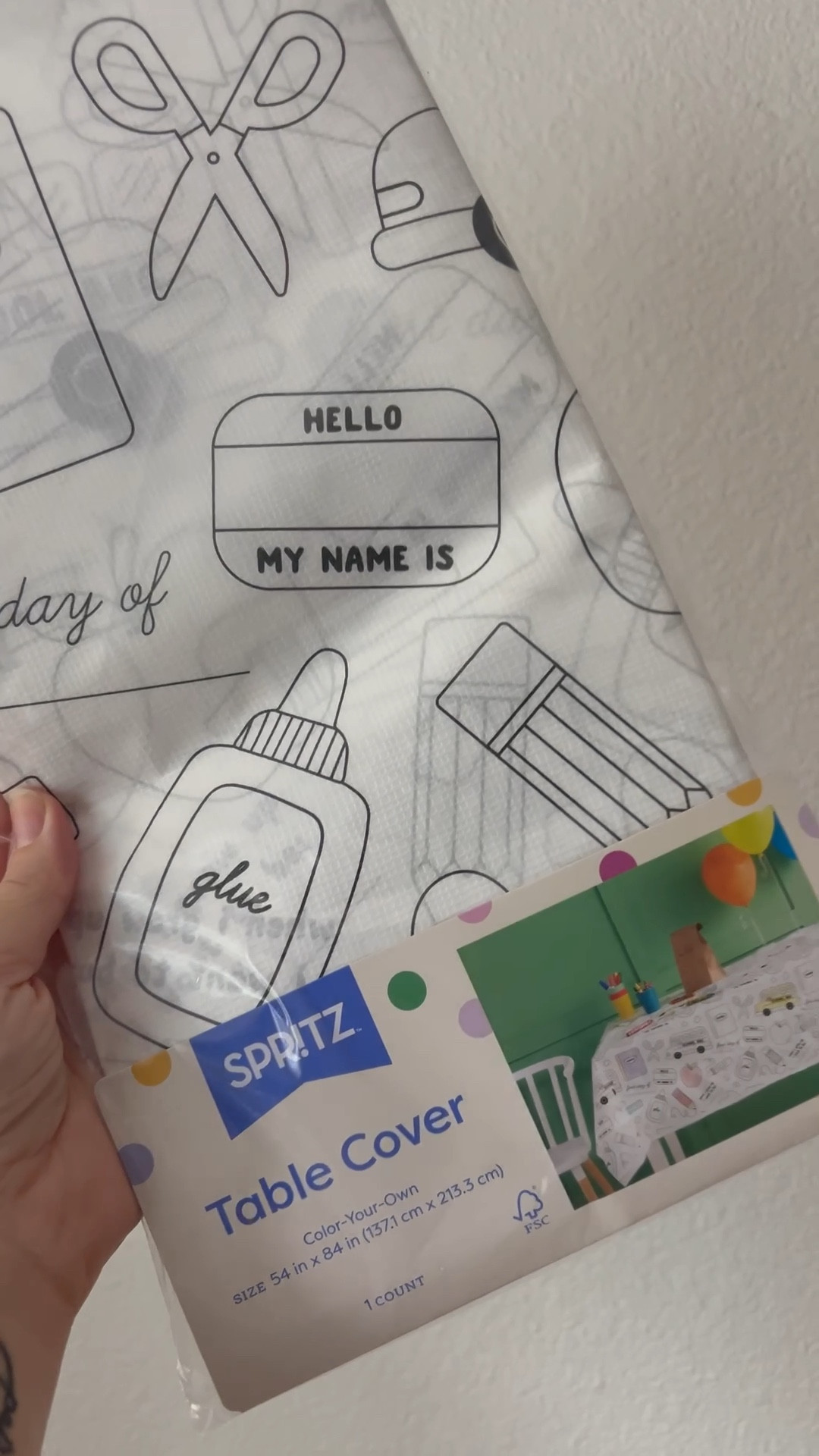 Color and fill in back to school tablecloth ! I’m going to use this first as a backdrop for photos! 📸 

#LTKSeasonal #LTKFamily #LTKKids