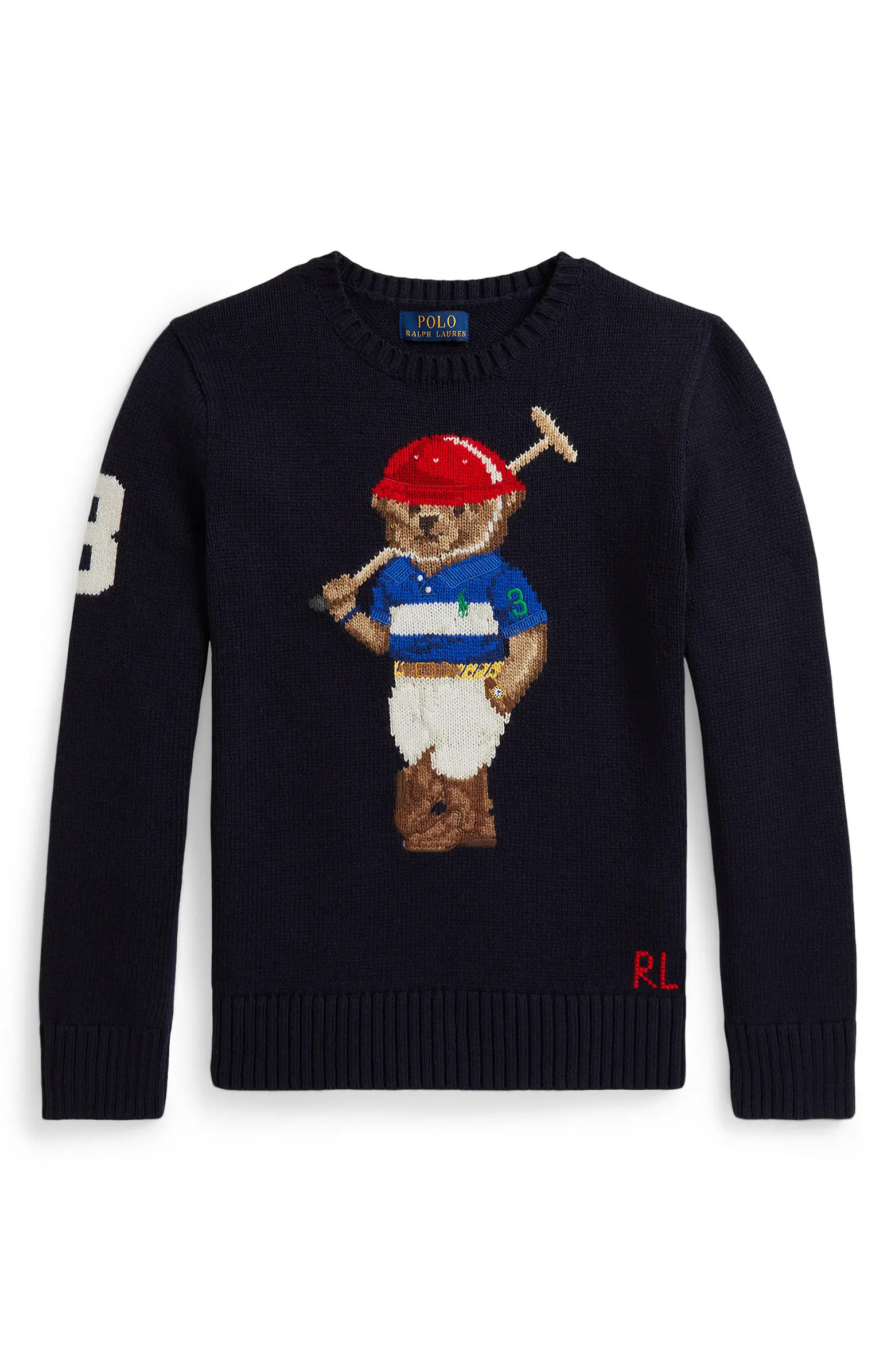Polo Ralph Lauren Polo Bear Cotton Sweater | Nordstrom | Nordstrom