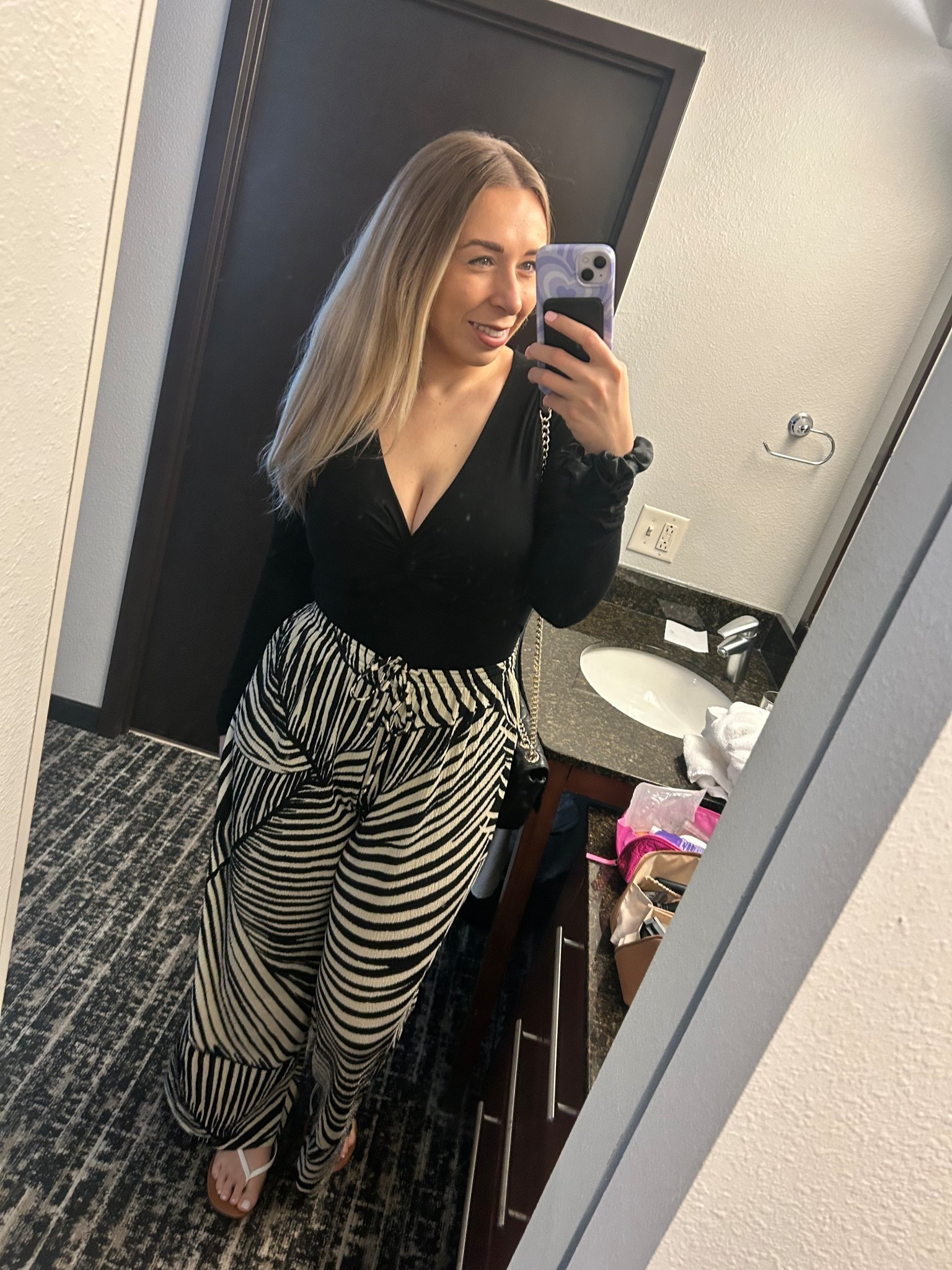 Date night outfit!

Love these pattern pants and low cut bodysuit 

#LTKMidsize #LTKU #LTKCon