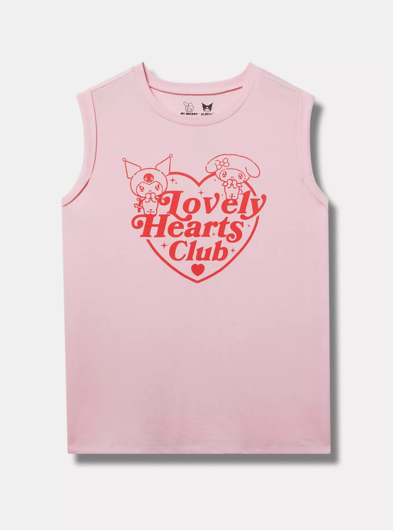 Sanrio Relaxed Cotton Muscle Roll Sleeve Tank | Torrid (US & Canada)