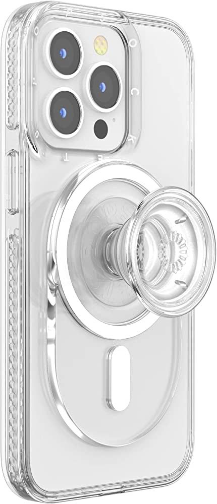 PopSockets MagSafe Phone Grip, Phone Holder, Wireless Charging Compatible - Clear | Amazon (US)