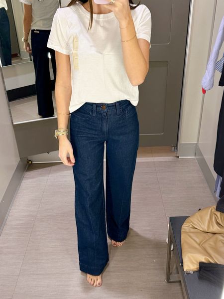 Cannot get over the quality of these jeans! Such a great staple to have in to it wardrobe to dress up an outfit. Fits TTS  

#LTKfindsunder100 #LTKSeasonal #LTKfindsunder50