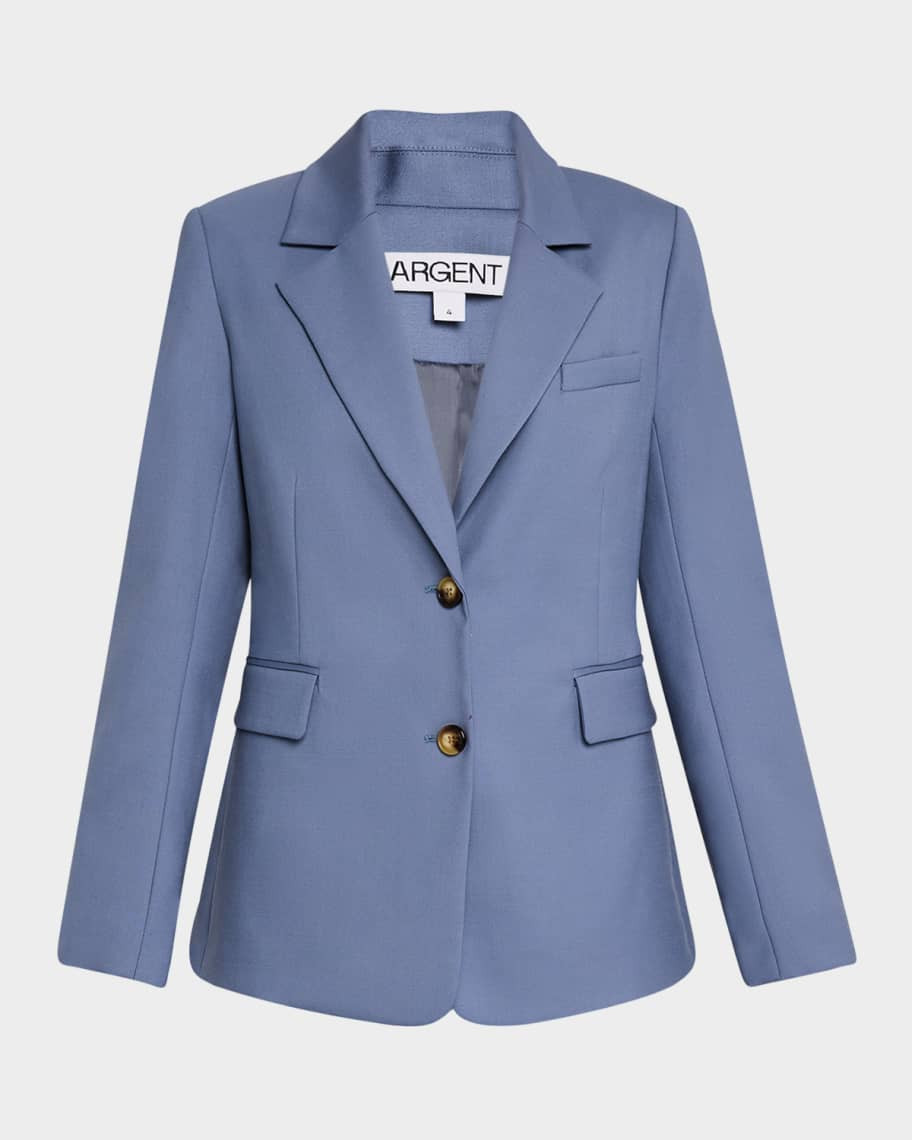 Single-Breasted Seasonless Wool Blazer | Neiman Marcus