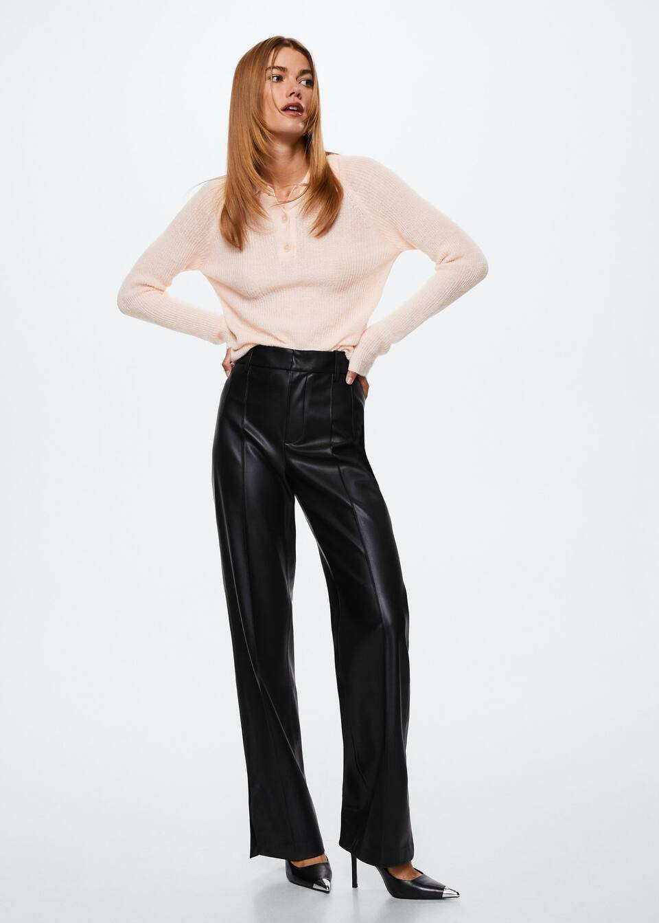 Search: Black leather pants (21) | Mango USA | MANGO (US)