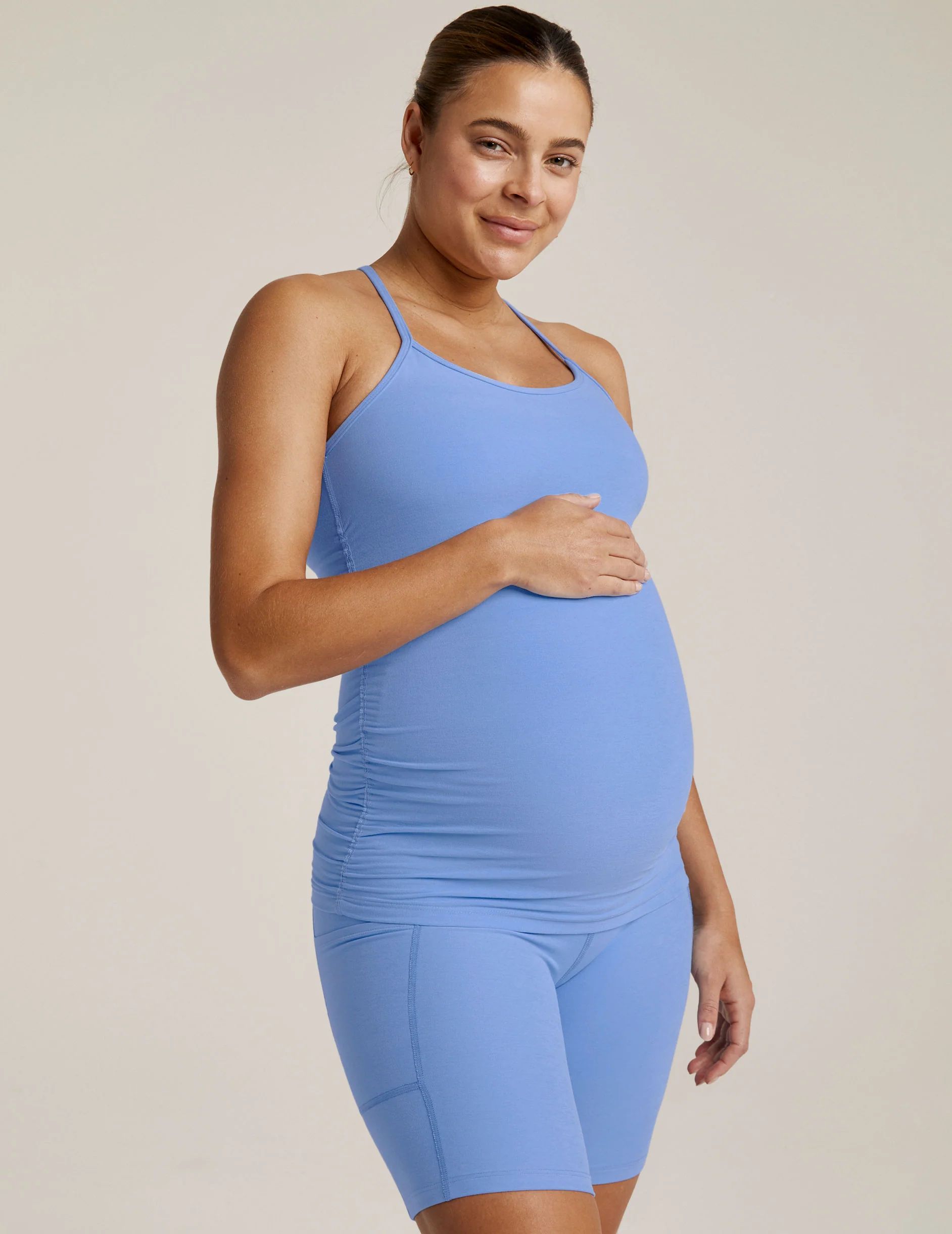 Spacedye Keep Your Cool Maternity Slim Racerback Tank | Beyond Yoga | Beyond Yoga