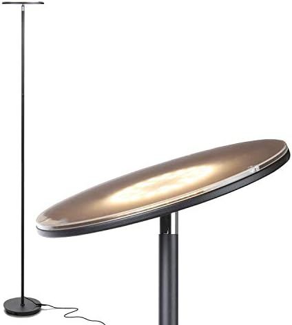 Brightech Sky LED Torchiere Super Bright Floor Lamp - Contemporary, High Lumen Light for Living R... | Amazon (US)