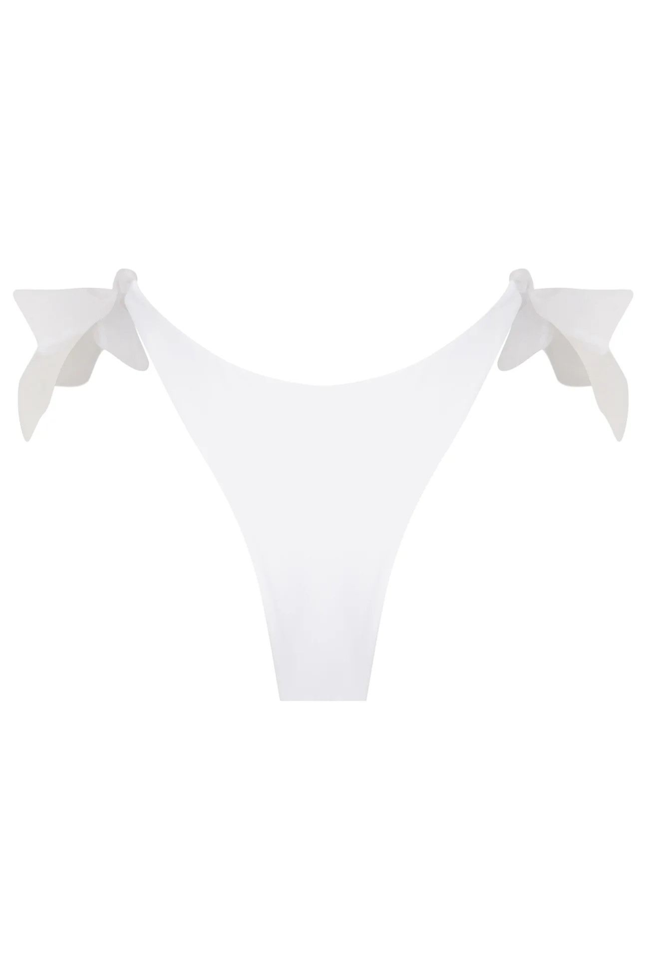 Irina Veil Tie Side Bottom in White | ALT SWIM