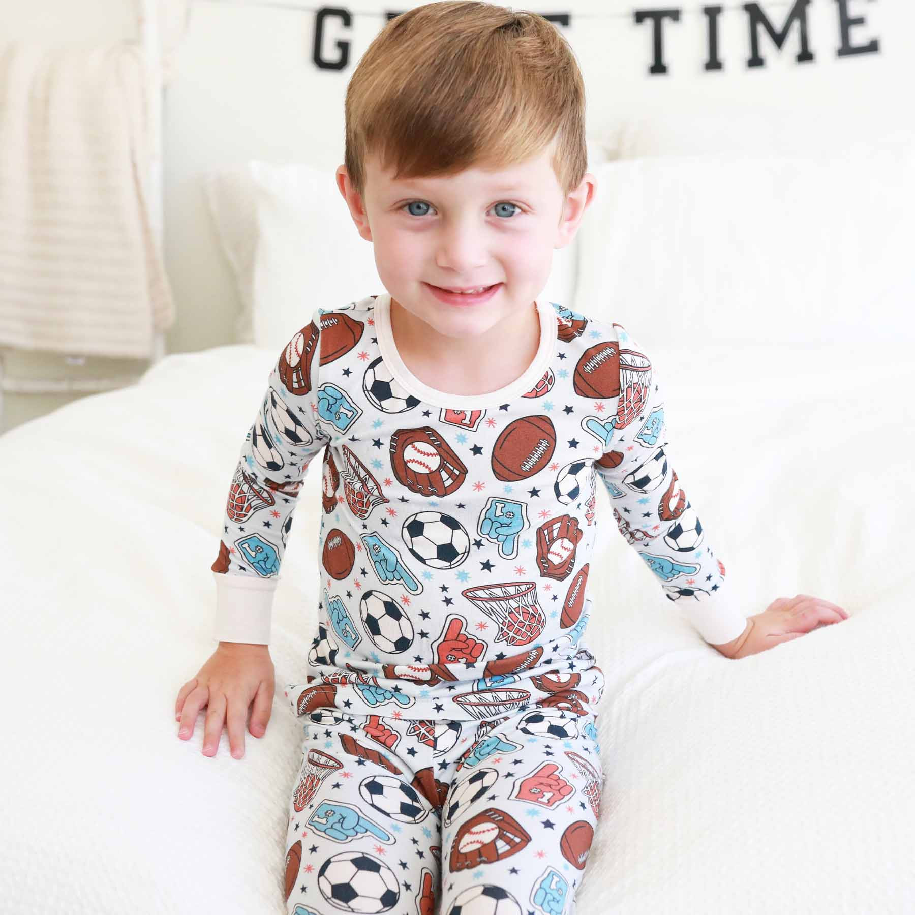 Half Time Two Piece Pajama Set | Caden Lane