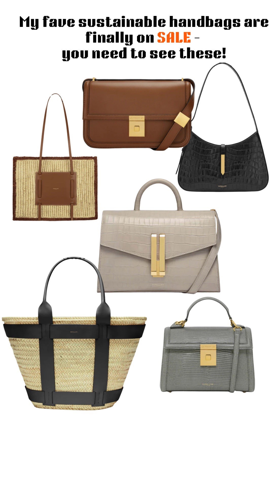 My fave sustainable handbags are finally on SALE – you need to see these!

What I love about @demellier - sustainable, affordable and timeless 

#LTKover50style #LTKsummer #LTKpetite