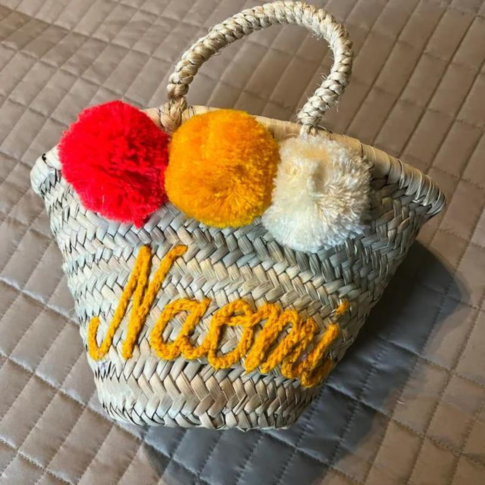 Wholesale Straw Personalized Basket, Bachelorette Party Bag, Bridesmaid Bag, Gift Bag, Wedding Ba... | Etsy (US)