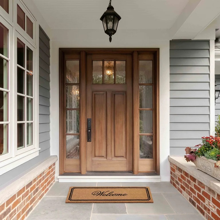 My Texas House Black Border Welcome Outdoor Coir Mat, 18" x 47" | Walmart (US)