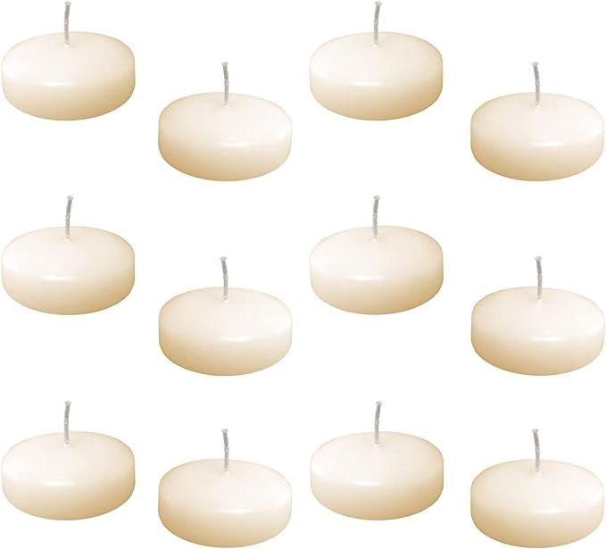 Super Z Outlet 2" Unscented Natural Color Water Floating Mini Candle Discs for Weddings, Home Dec... | Amazon (US)