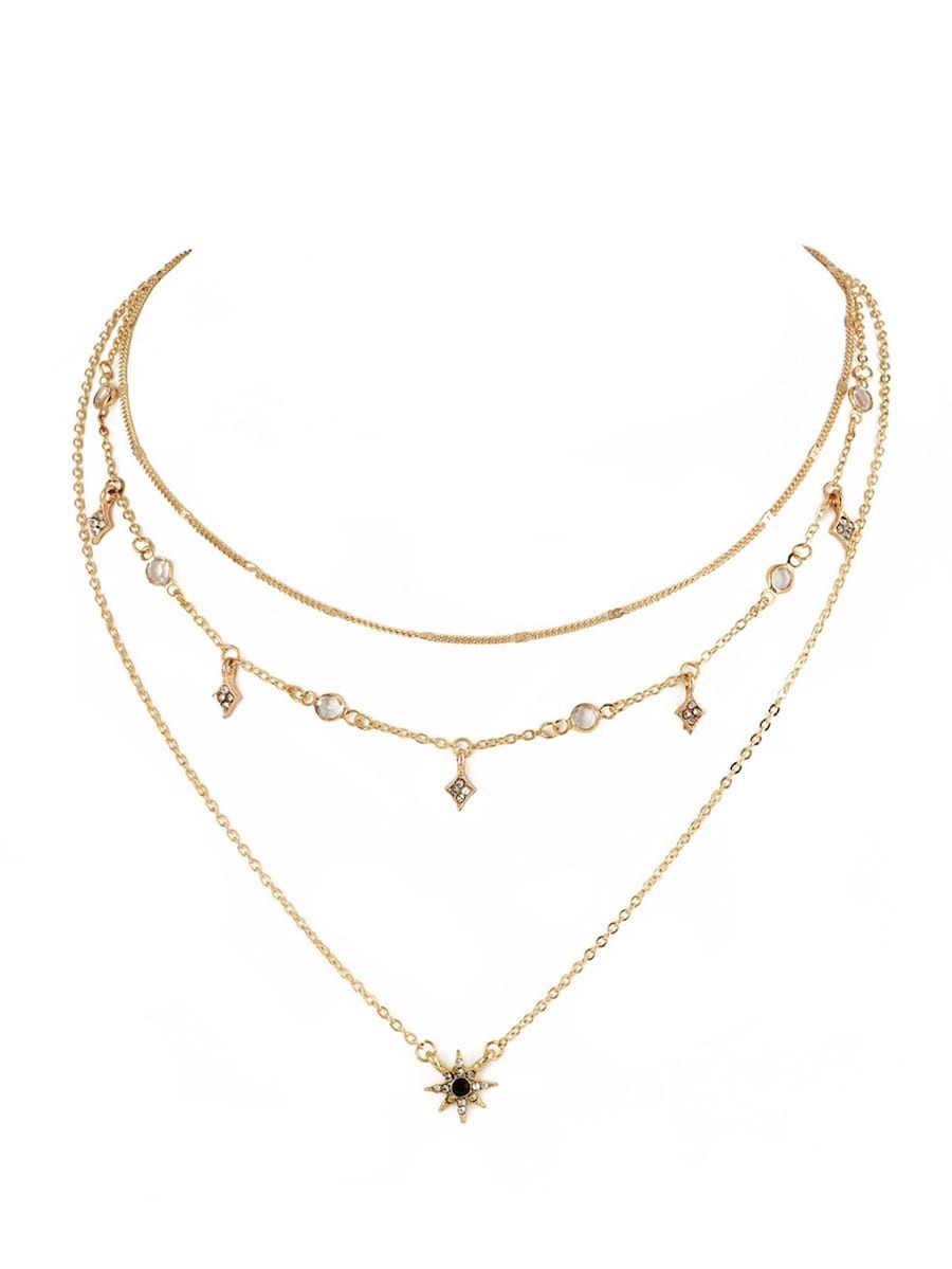 Star Charm Layered Chain Necklace | SHEIN