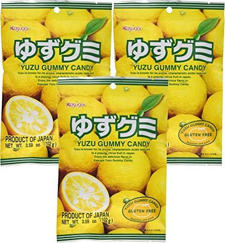 Kasugai Yuzu Gummy Candy 3.59oz (3 Pack) | Amazon (US)
