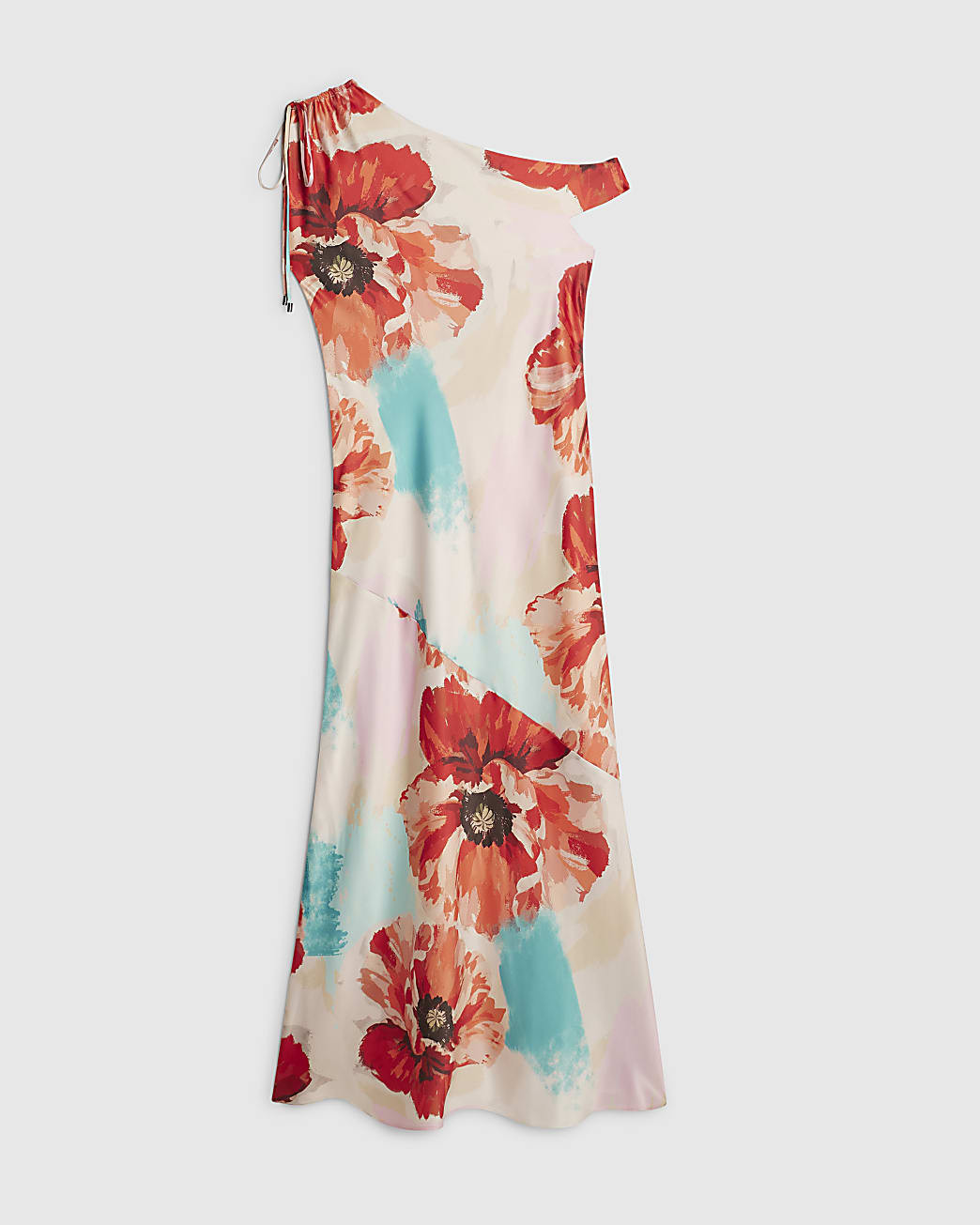 Orange One Shoulder Maxi Dress | River Island UK & IE