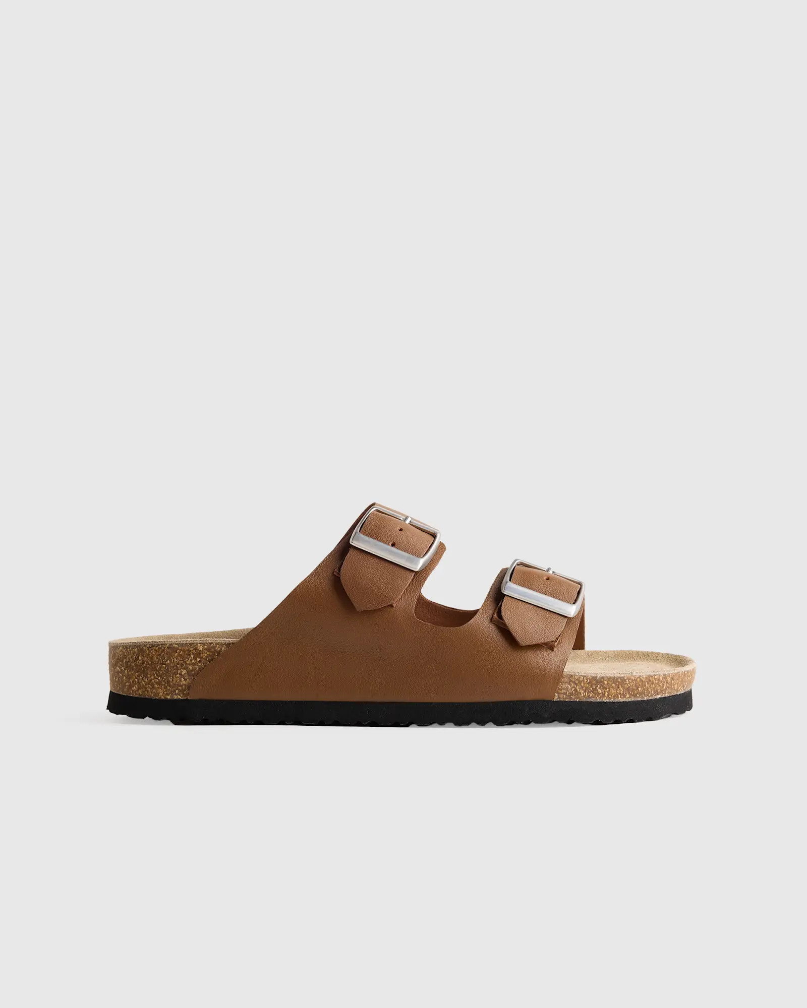 Nappa Leather Double Buckle Slide | Quince