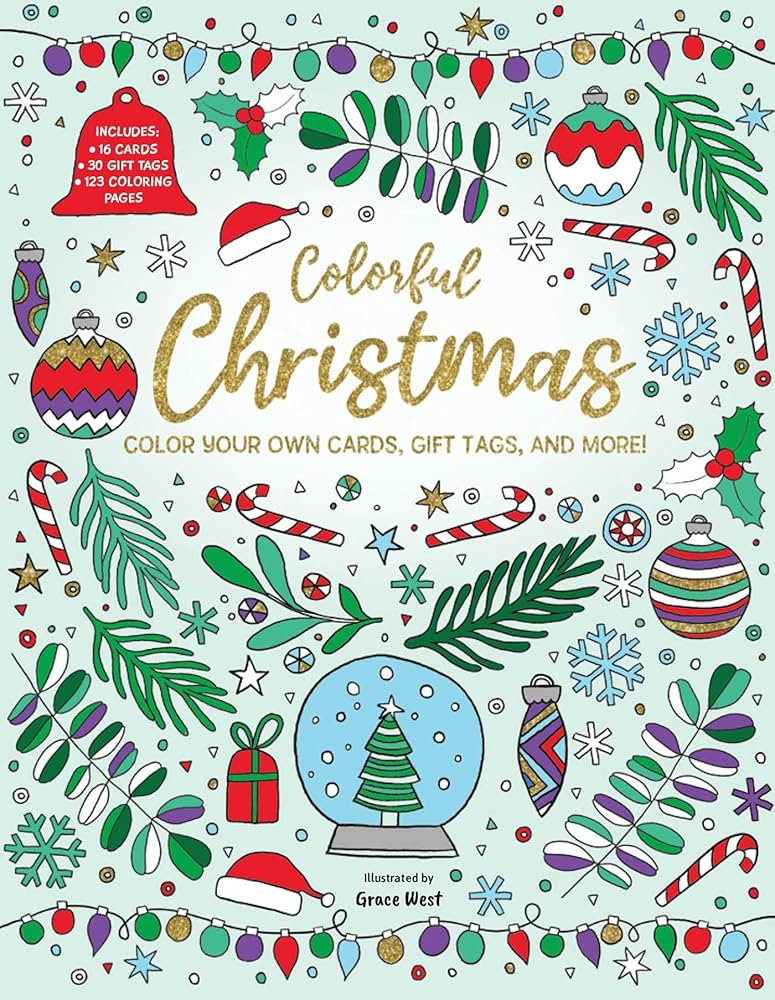 Colorful Christmas: Color Your Own Cards, Gift Tags, and More! | Amazon (US)